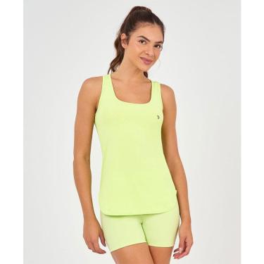 Imagem de Regata Alto Giro Gola Redonda Alongada Verde Menta-Feminino