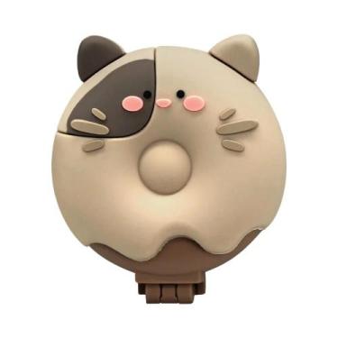 Imagem de Escova De Cabelo Portátil Mini Dobrável Anti-Emaranhamento Com Espelho