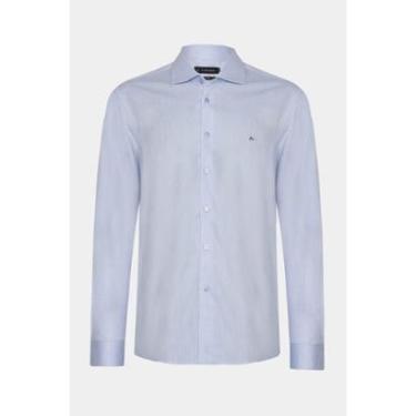 Imagem de Camisa Aramis Slim Algodão Tricoline Manga Longa Azul-Masculino