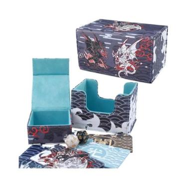 Imagem de Caixa De Armazenamento Para 100 Cartas Com Dupla Capa Para MTG TCG YGO