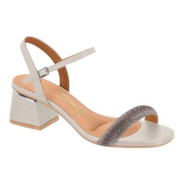 Imagem de Sandália Vizzano Feminino Original Salto Médio Festa Lançamento, 37, B