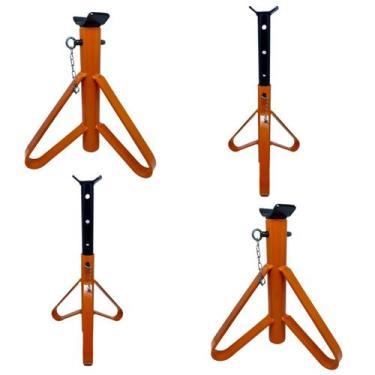 Imagem de Quatro Cavaletes Para Carros Formato Preguiça Automotiva 2 Toneladas M