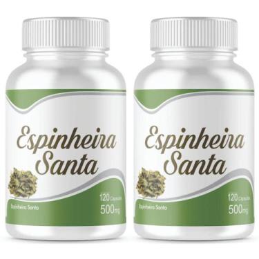 Imagem de Chá Natural 240 Cápsulas 2 frascos x 120 caps digestiva espinheira - E