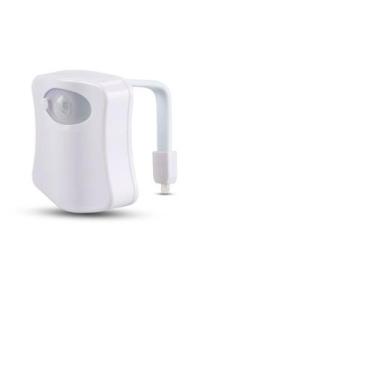 Imagem de Luz Abajur Vaso Sanitário Light Com Sensor E LED 8 Cores - MR Vendas