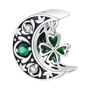 Imagem de Pingentes De Trevo De Quatro Folhas Verde, Abacate E Cacto Em Prata 92