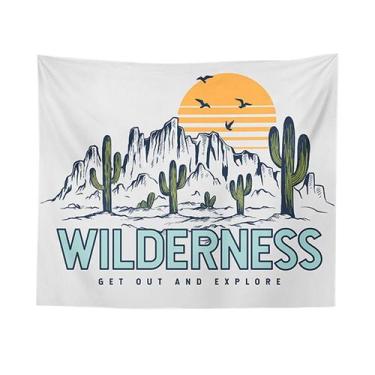 Imagem de Microtecido de parede Tapestry Wilderness 150x100cm Room Aesthetic - y