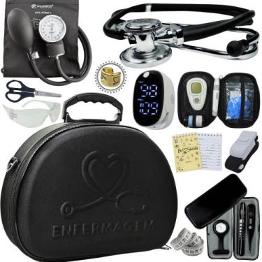Imagem de Kit Enfermagem Maleta Medica Super Luxo Completa Promocao - Love Saude