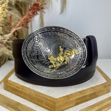 Imagem de Cinto Adulto Fivela Country Cowboy Rodeio - Su, 110 cm