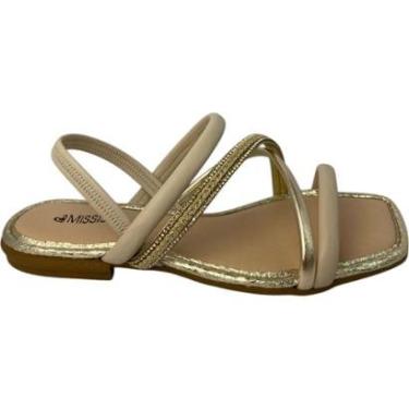 Imagem de Sandália Mississipi Rasteira Flatform Metalizada Feminino-Masculino