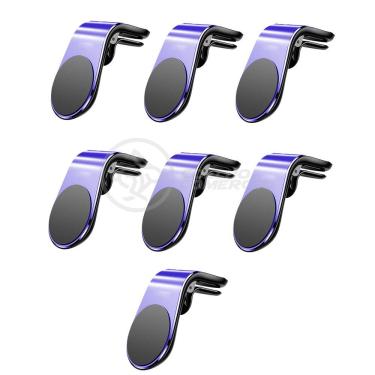 Imagem de Kit 7 Suporte Adaptador Universal De Carro Tipo L Azul