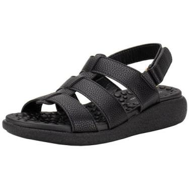 Imagem de Sandália feminina flat modare 7206205, Preto, 36