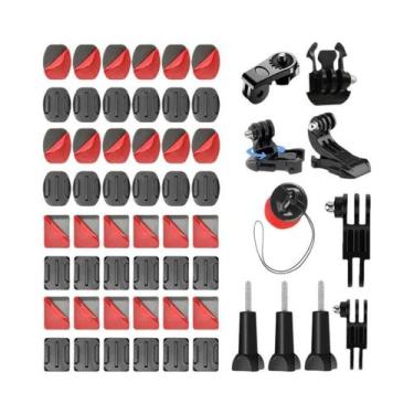 Imagem de Suportes Adesivos Curvos E Planos Para Câmeras GoPro Insta 360 X5 X4 D