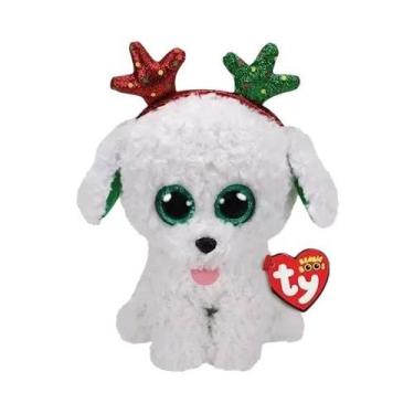 Imagem de Ty Beanie Boos Brinquedo de pelúcia Açúcar O Natal Papai Noel Boneca A