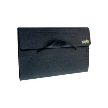 Imagem de Pasta Sanfonada Dello Duplicata Executive 12 Divisões Preto