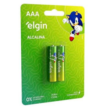 Imagem de Pilha Alcalina Elgin Palito AAA LR03 2 Unidades