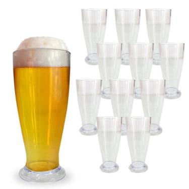 Imagem de Kit 12 Copo Tulipa P/ Chopp Cerveja Acrílico 220Ml  - LSC