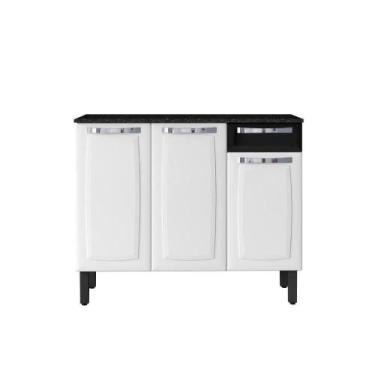 Imagem de Gabinete Cozinha Itatiaia Rose Ig3g1 105 Branco/preto