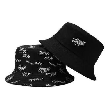 Imagem de Chapéu Bucket Hat Thug Life Outlaw  Estilo Hip Hop Dupla Face  Luke Sp