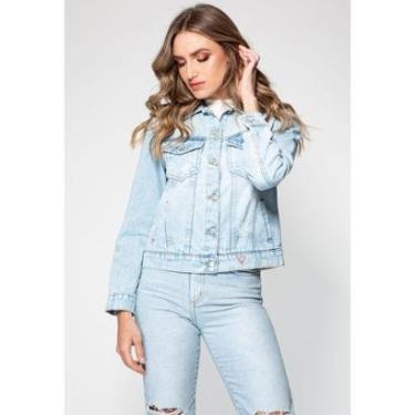 Imagem de Jaqueta Jeans Guess Trucker Azul Claro-Feminino