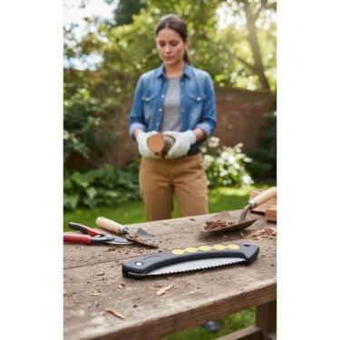 Imagem de Serrote Dobrável 190mm Poda Madeira Cortes Precisos - Congratulations 