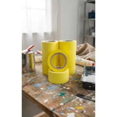 Imagem de Fita Crepe Automotiva 48mm x 40m Amarela - 10 Unid. - Congratulations 