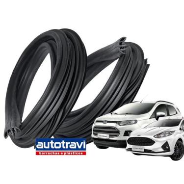 Imagem de Par Borracha Porta New Fiesta Nova Ecosport - Autotravi