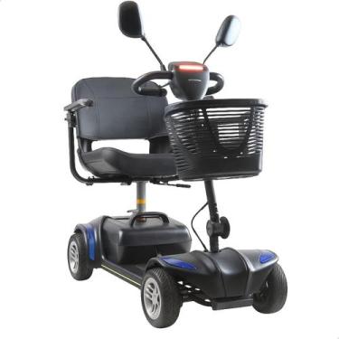 Imagem de Cadeira De Rodas Motorizada Dellamed Scooter 136 Kg Lb Ligth Cor Preto