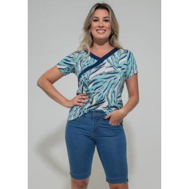 Imagem de Bermuda Pau a Pique Básica Jeans Claro, Azul, 52