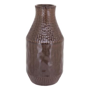 Imagem de VASO DECORATIVO ENFEITE PLANTA CERÂMICA 29x14x14cm MARROM