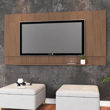 Imagem de Painel De Parede Sala Com Prateleira Tv Até 70 Seattle - Montana