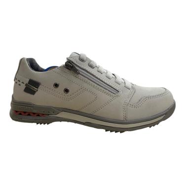Imagem de Sapatenis Masculino Pegada Couro Conforto Calce Fácil Zíper 114858-Masculino