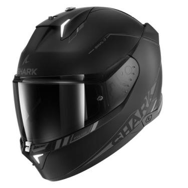 Imagem de Capacete Moto Fechado Shark Skwal I3 Preto Pinlock Luz Freio, 62, Pret