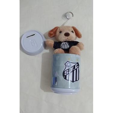 Imagem de Cofre porta moedas com chaveiro cachorinho Santos Fc 01 unidade - mile