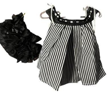 Imagem de Conjunto Bunda Rica Bebê Menina com Babados Luxo - Baby Luxo, Kit 6