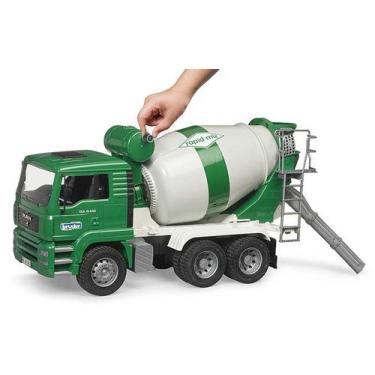 Imagem de Miniatura Caminhão Betoneira Man TGA Bruder 1/16, Verde