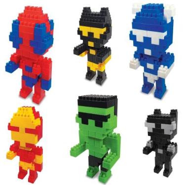 Imagem de Brinquedo Liga dos Defensores Bloco de Montar lego com 64 Peças - ggb,
