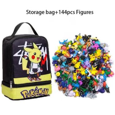 Imagem de Lancheira Pokemon + 10 pokebola +144 pokemons - Pokémon, Preto