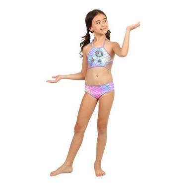 Imagem de Biquini croped siri kids infantil julia sereia 39216, Colorido, 12