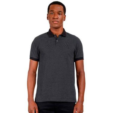 Imagem de Camisa Polo Aramis Jacquard Pontilhada In24 Preto Masculino, GG