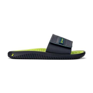 Imagem de Chinelo Masculino Slide Rider Infinity Fuse 12426, Cinza, Azul, 42