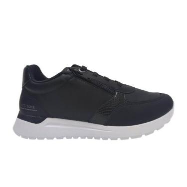 Imagem de Tênis estiloso Casual Feminino Ramarim 2478202, Preto, 35