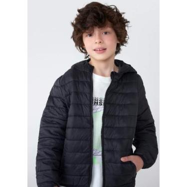 Imagem de Jaqueta Infantil Puffer Unissex c/ Capuz Hering Kids LA55, 1bs, 06