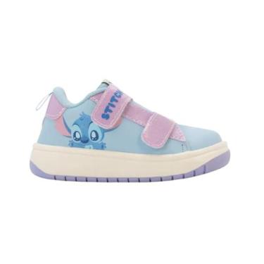 Imagem de Tênis Infantil Disney Stitch tiras autocolantes, Azul, 21
