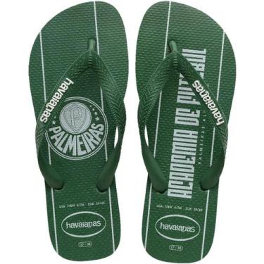 Imagem de Chinelo Havaianas Times Palmeiras Verde, 39/40, Verde