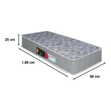 Imagem de Colchão solteiro castor sleep max d33 espuma 88x25x188cm