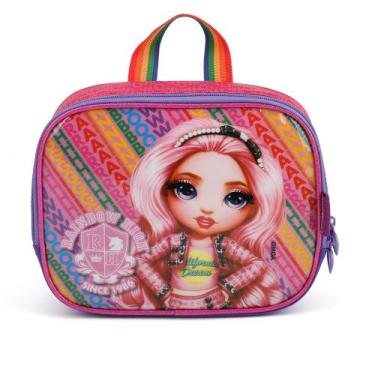 Imagem de Lancheira Termica Infantil Escolar Rainbow High Luxcel, Pink