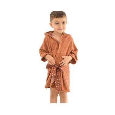 Imagem de Roupão d bebê plush c/ capuz bordado bublim bichinhos ii enx, Urso esp