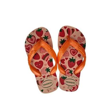 Imagem de Chinelo Havaianas Infantil Meninas Estampas Kids Flores, Rosa confete,