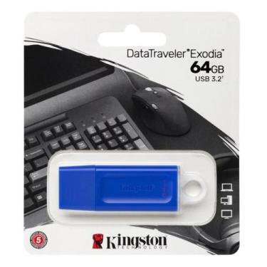 Imagem de Pen Drive 64GB Kingston KC-U2G64-7GB Exodia Blue