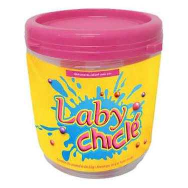 Imagem de Kit Laby Hidratante Labial Chicle Push Pull Pote 24un 3,2gr - Bravir